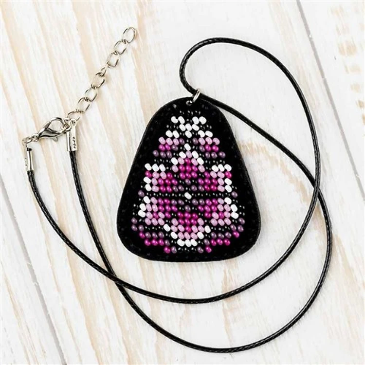 Artificial Leather Pendant Bead Embroidery Kit