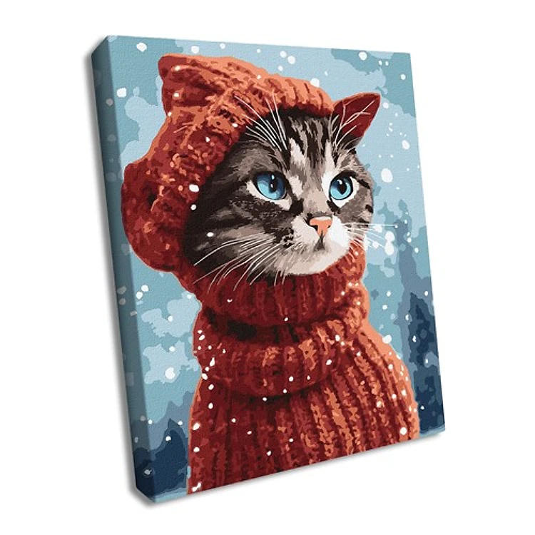 Paint By Numbers Kit Amazing Kitty