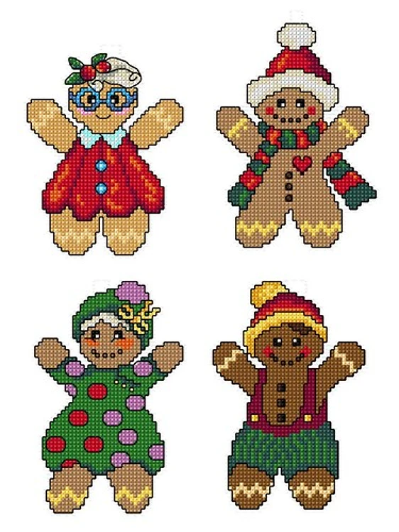 Gingerbread Cross-Stitch Kit