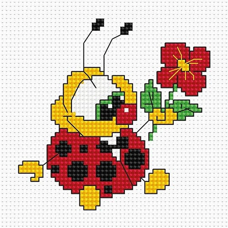 Ladybird Cross-Stitch Kit
