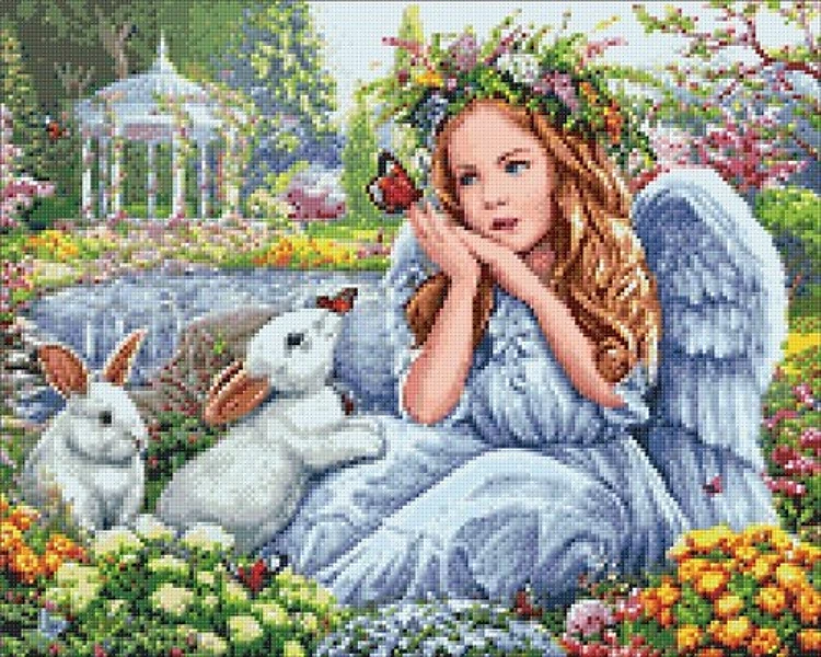 Angel In The Garden Diamond Painting Kit
