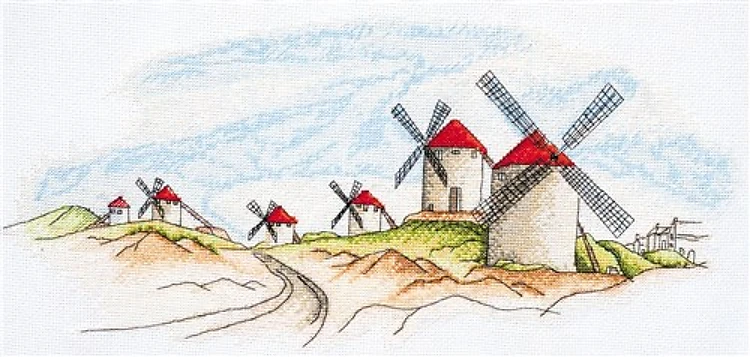 Windmills Cross Stitch Kit