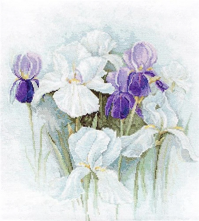 Irises Cross-Stitch Kit