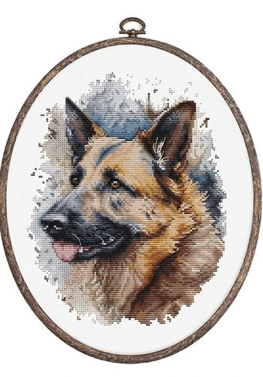 German Shepherd Cross Stitch Kit