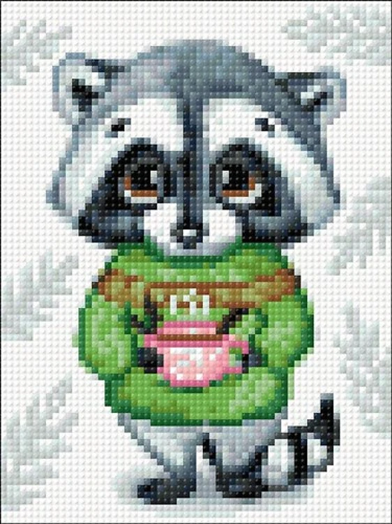 Cute Racoon Diamond Painting Kit