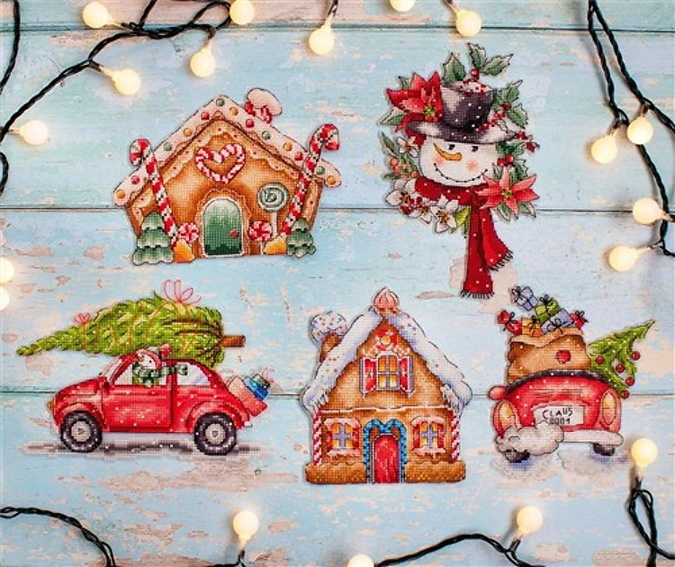 Christmas Ornaments Cross Stitch Kit