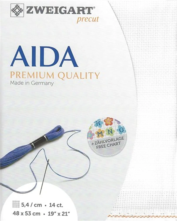 Precut Zweigart Stern-Aida - Antique White