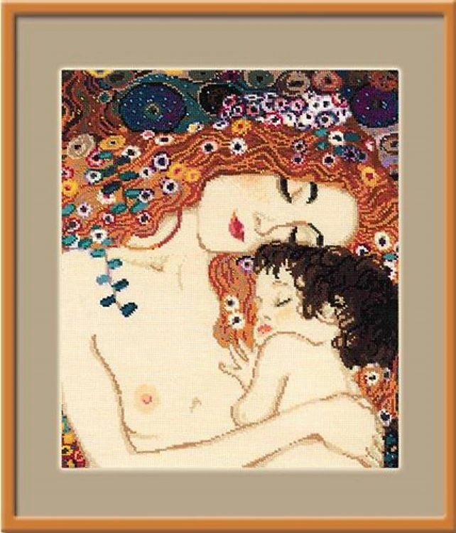 Klimt`s Motherly Love Cross Stitch Kit