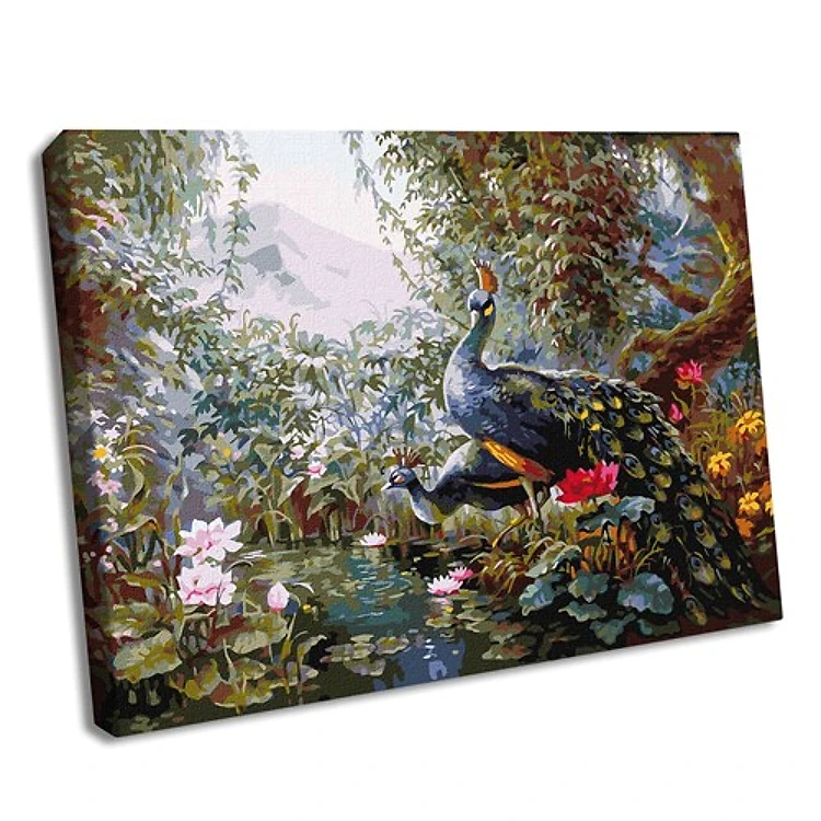 Paint By Numbers Kit Fairytale Peacocks