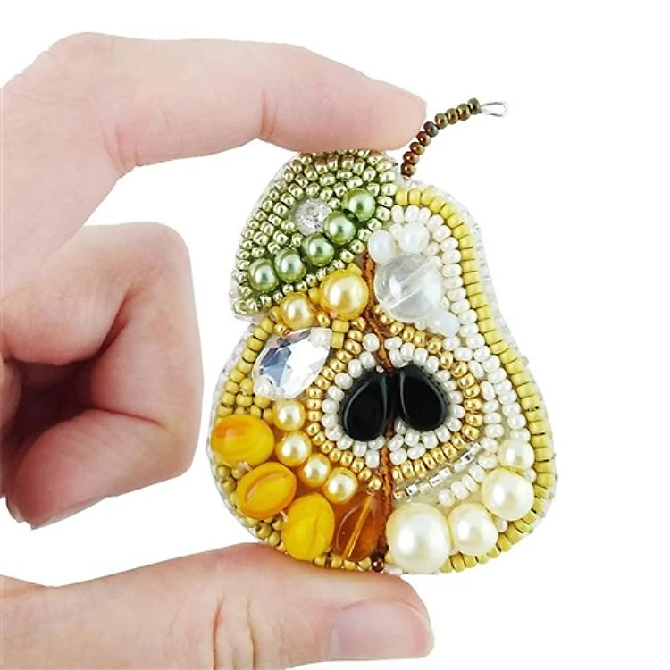 Pear Brooch Beadwork Kit