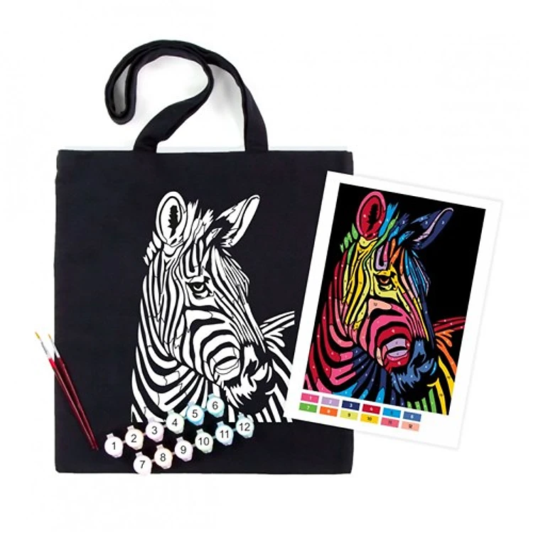 Rosa Talent Bright Zebra - Black Shopper Painting Kit