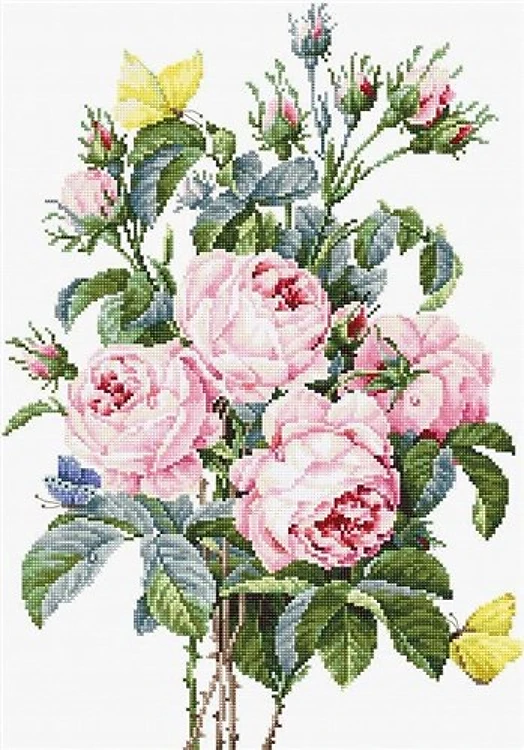 Bouquet Of Roses Cross Stitch Kit