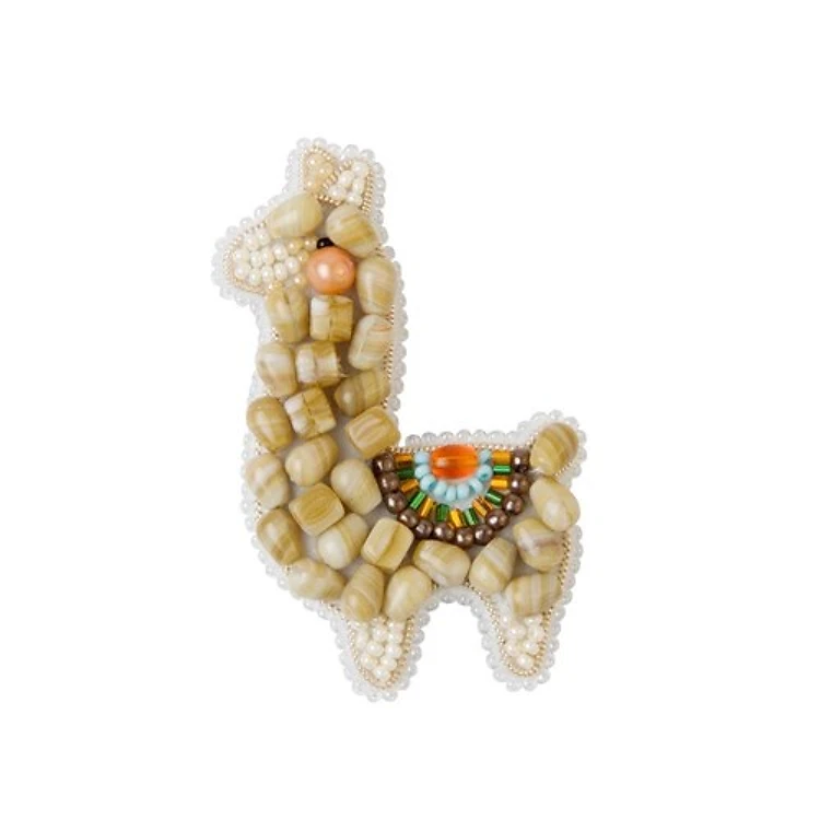 Llama Brooch Beadwork Kit