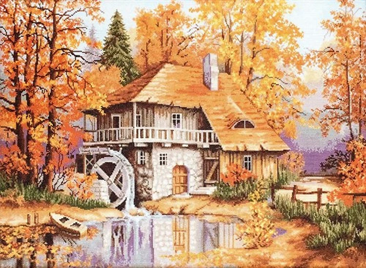 Autumn Landscape Cross Stitch Kit