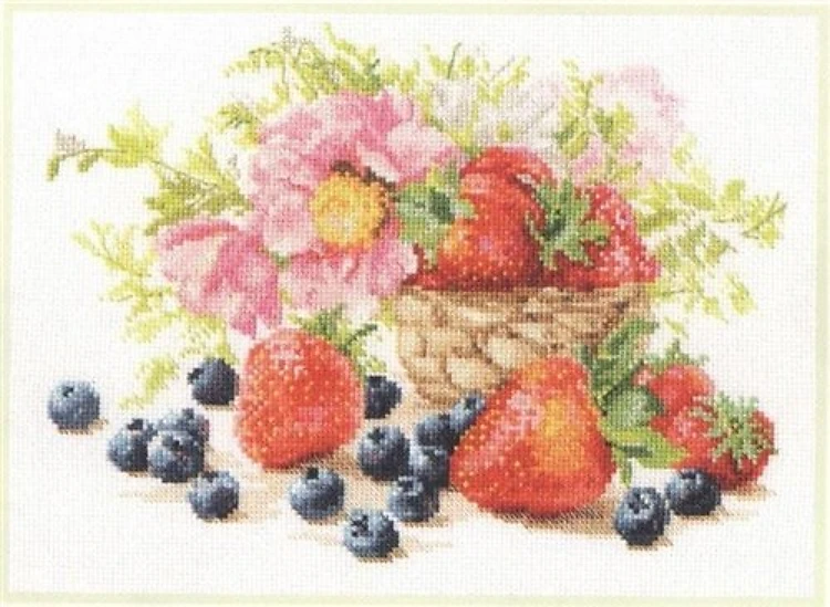 Strawberries Cross Stitch Kit
