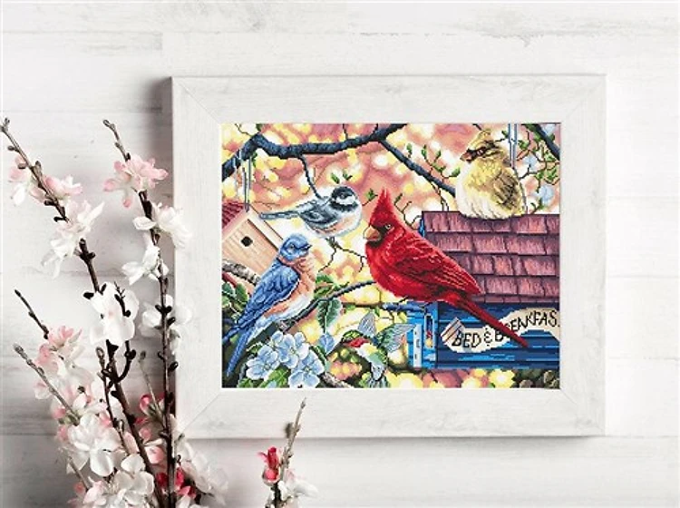 Springtime Songbirds Cross Stitch Kit
