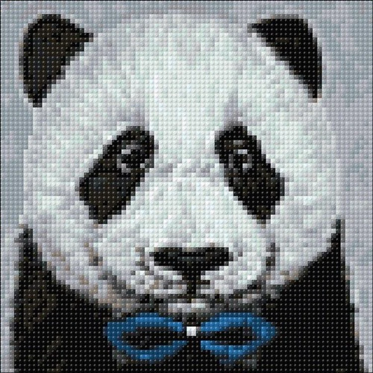 Panda With Bow Tie Diamond Painting Kit