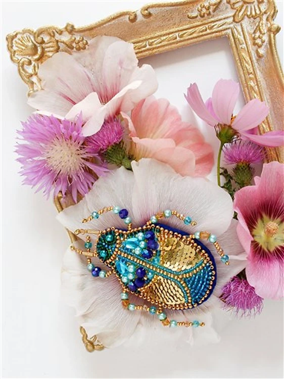 Azurite Bead Embroidery Kit