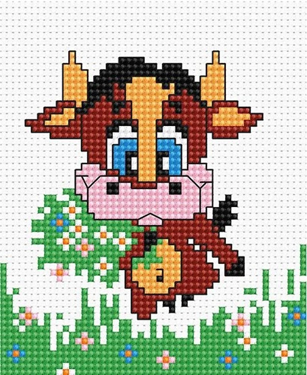 Cow Counted Cross Stitch Kit