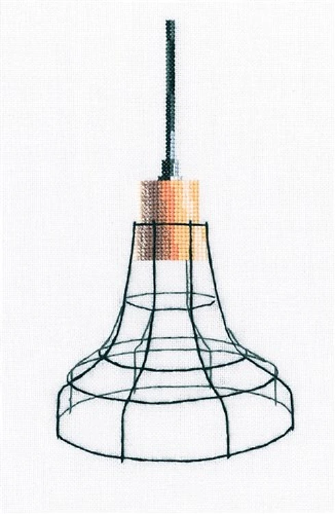 Loft-Styled Lamp Cross Stitch Kit