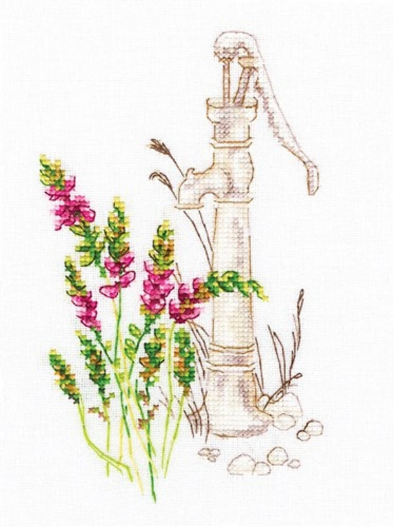 Bloomy Herbs Cross Stitch Kit