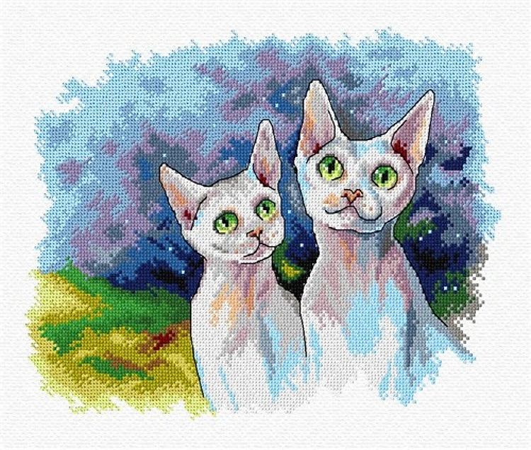 Cats Cross-Stitch Kit