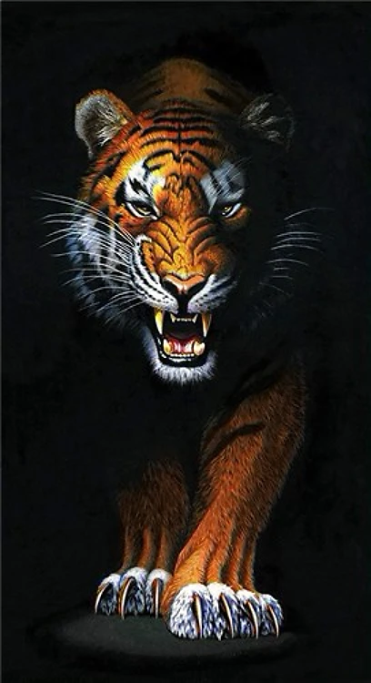 Stalking Tiger Diamond Painting Kit