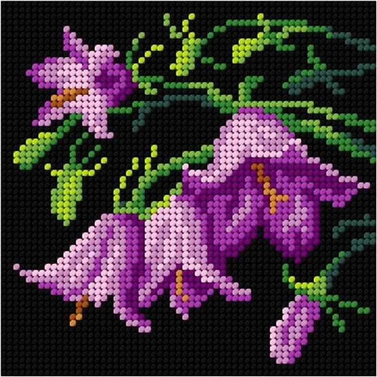 Needlepoint Canvas For Halfstitch W/O Yarn Rose