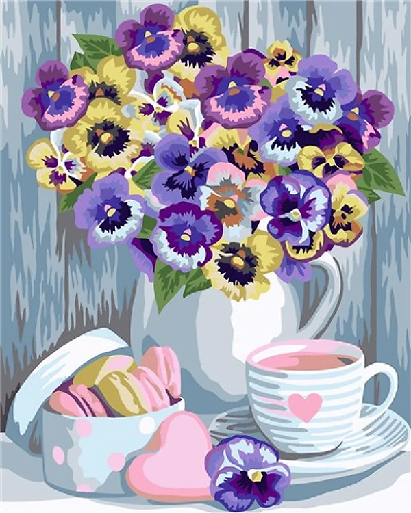 Paint By Numbers Kit Violets