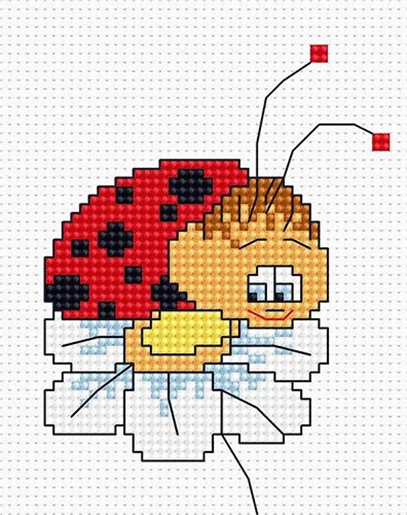 Ladybird Cross Stitch Kit