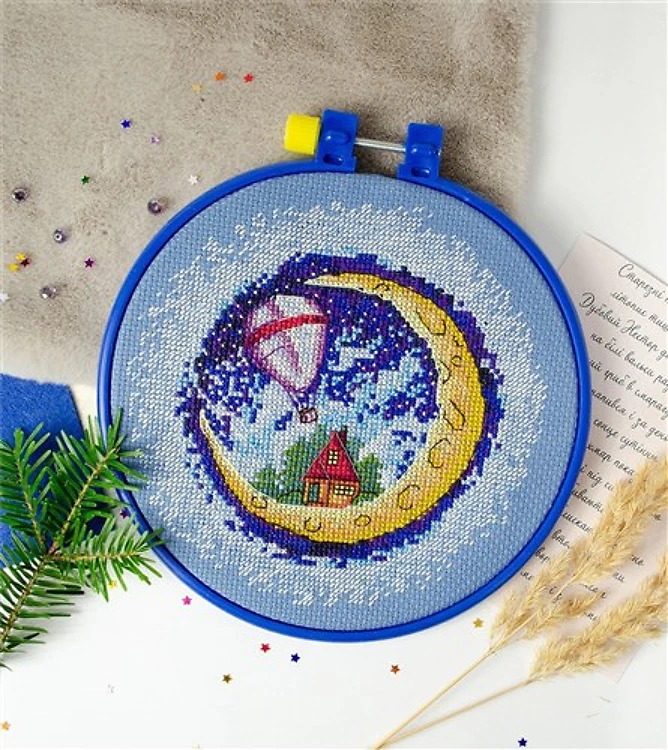 A House On The Moon Cross Stitch Kit