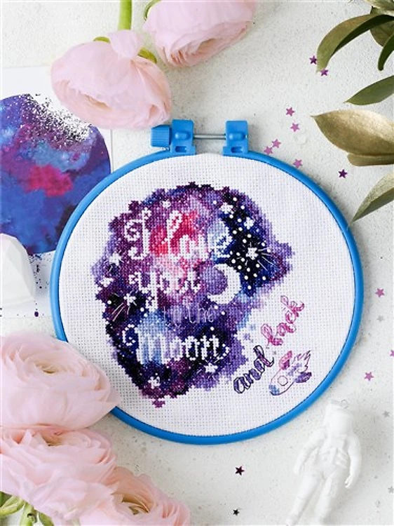 To The Moon And Back Cross Stitch Kit