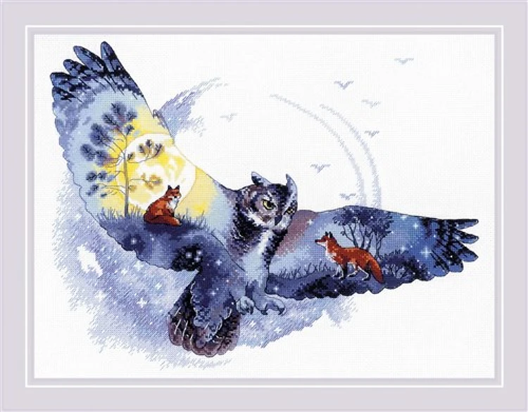 In The Night Forest Cross Stitch Kit