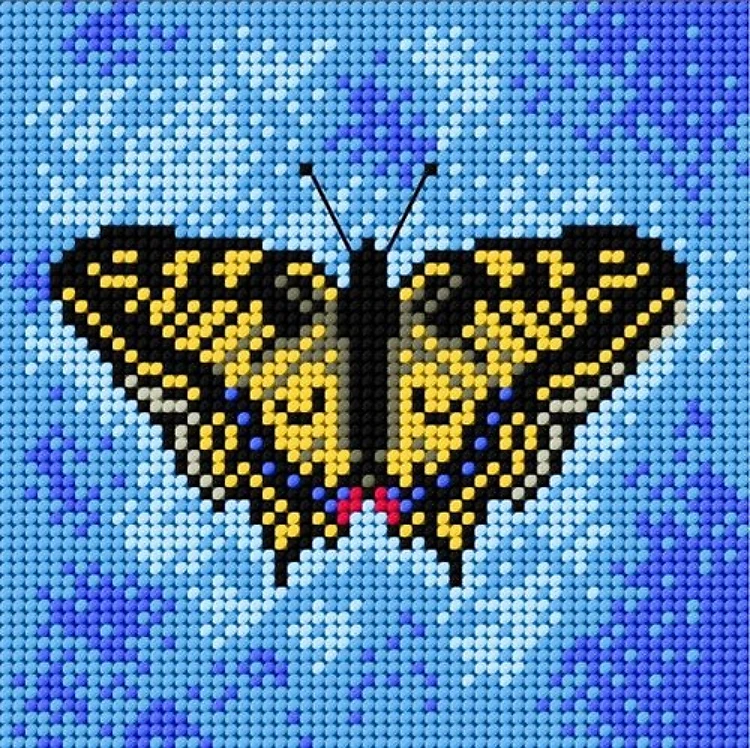 Needlepoint Canvas For Halfstitch W/O Yarn Butterfly