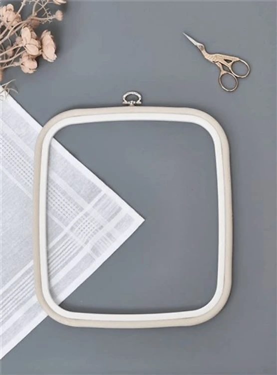 Square Flexi Hoop Nurge - White