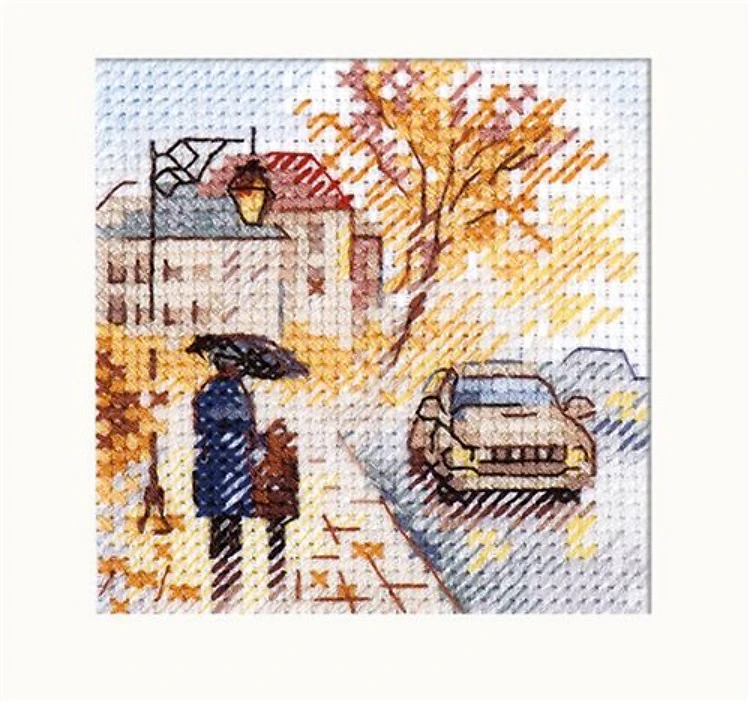 Autumn In The City Cross Stitch Kit