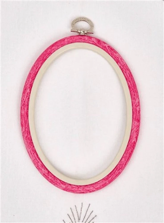 Oval Flexi Hoop Nurge - Pink