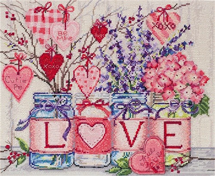Cross Stitch Kit With Tender And Love