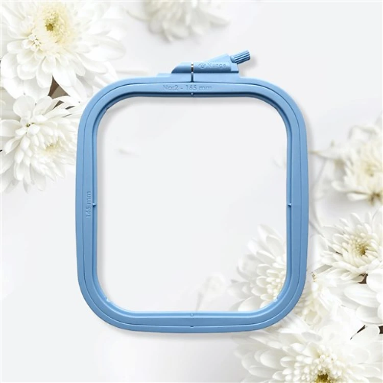 Plastic Square Hoop Nurge 170-12 Pastel Blue