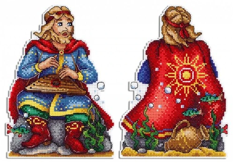 Sadko in the Underwater Kingdom SR-573 Plastic Canvas Counted Cross Stitch Kit