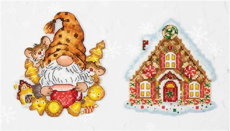 Gnome & House Cross Stitch Kit