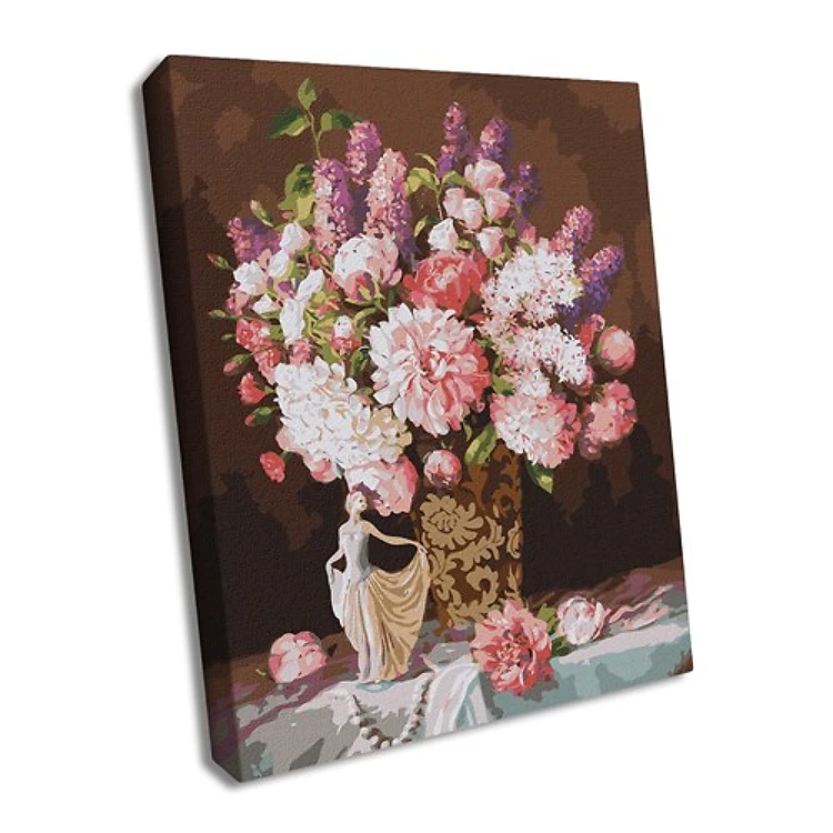Paint By Numbers Kit Still Life With A Statuette Of A Ballerina