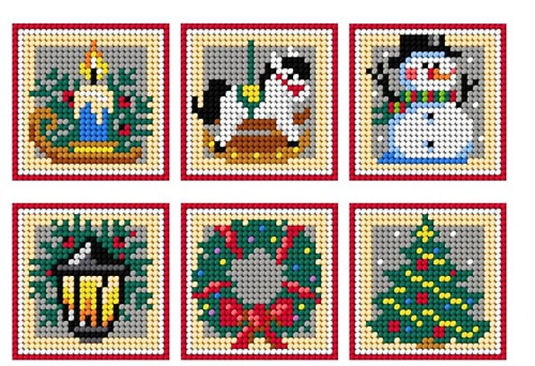 Christmas Coasters Cross Stitch Kit