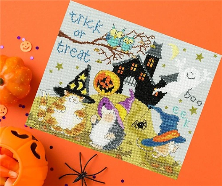 Trick Or Treat Cross Stitch Kit