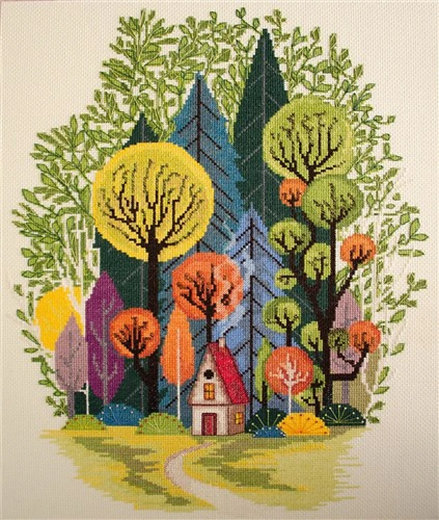 Cross Stitch Kit - Cozy In The Forest