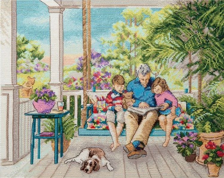 Reading Fairy Tales Cross Stitch Kit
