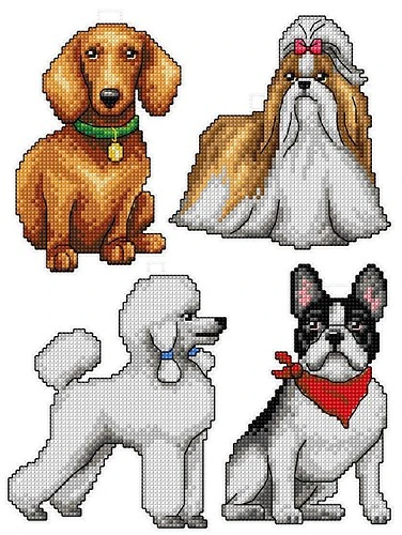 Dogs Cross Stitch Kit