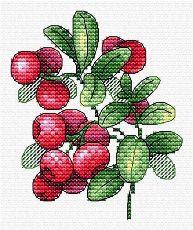 Lingonberry Flavor Cross Stitch Kit