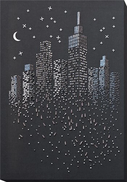 The Glitter Of The Night Lights Bead Embroidery Kit