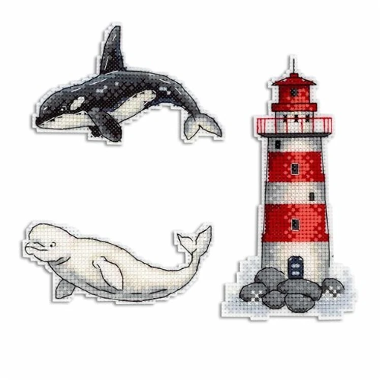 Sea Story Plastic Canvas Cross Stitch Kit